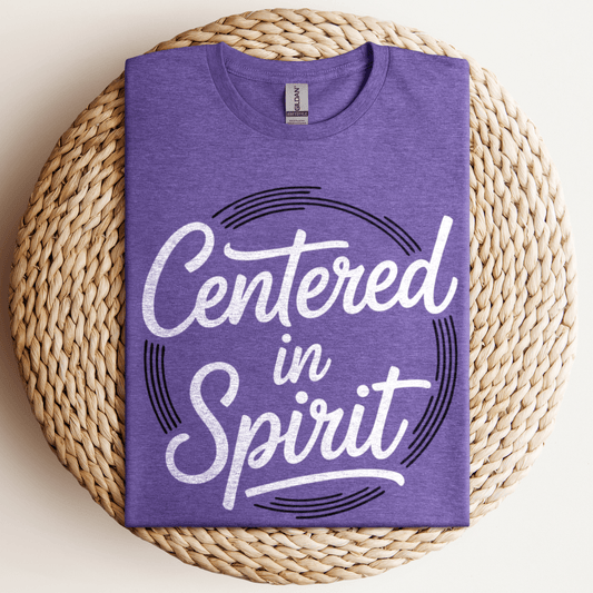 Centered In Spirit T-Shirt Heather Purple / S
