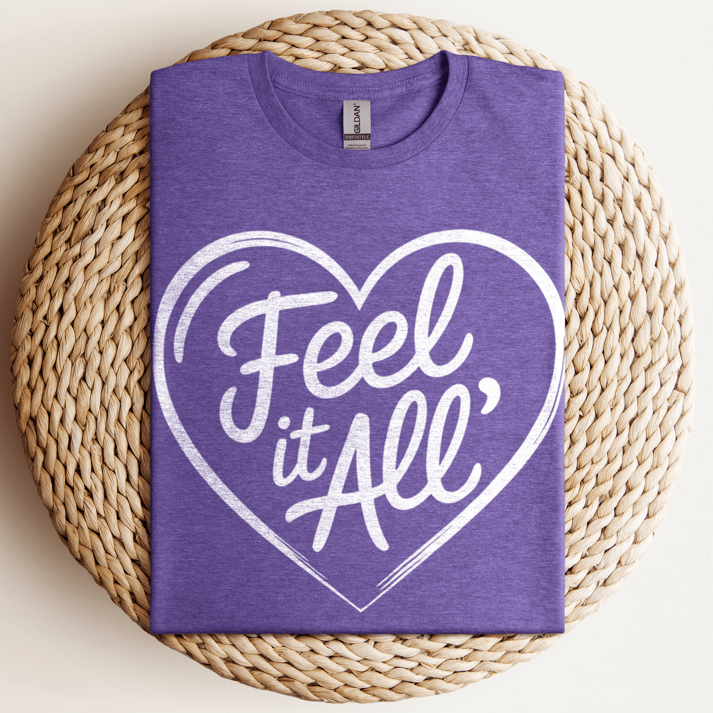 Feel It All' T-Shirt Heather Purple / S