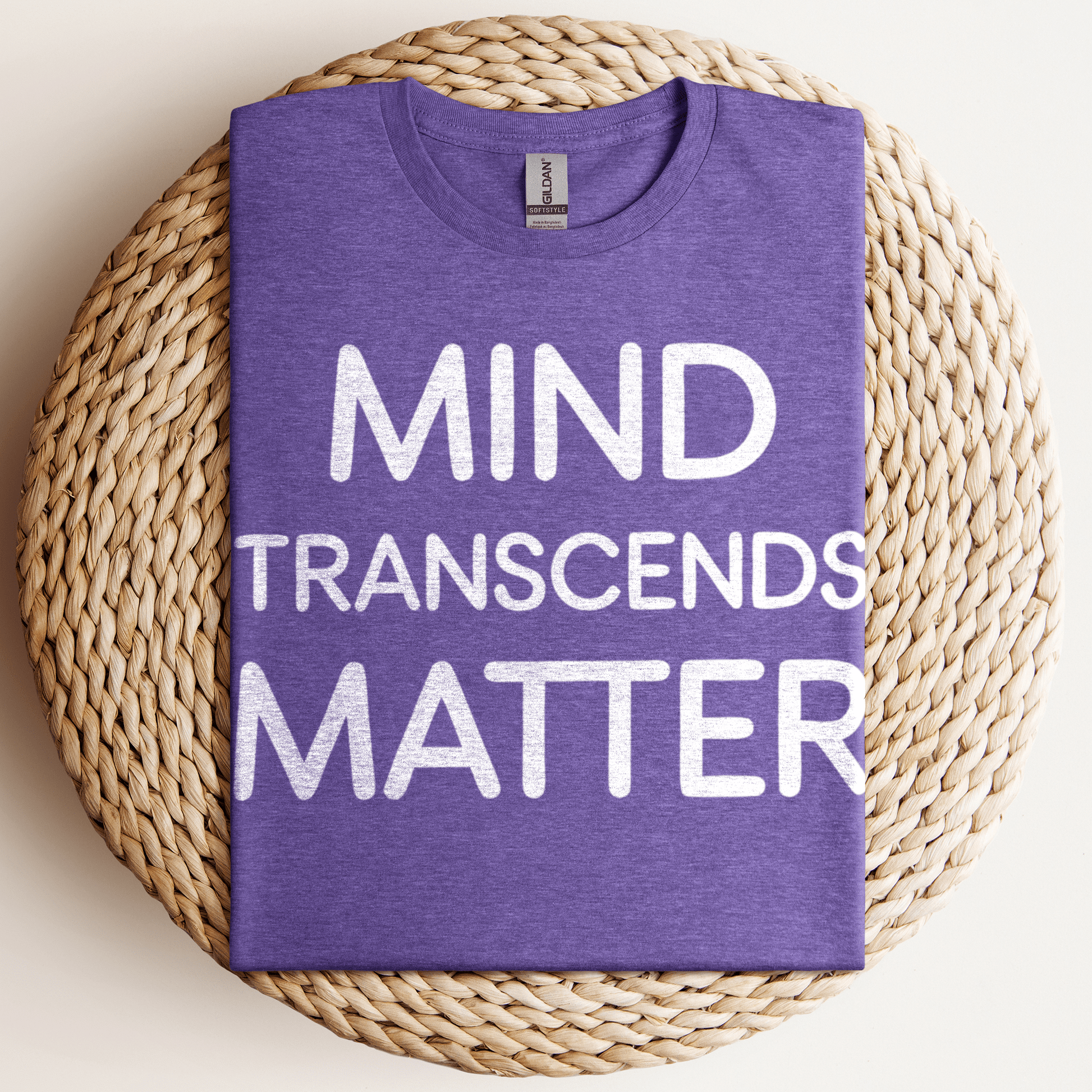 Mind Transcends Matter T-Shirt Heather Purple / S