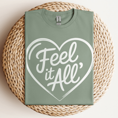 Feel It All' T-Shirt Sage / S