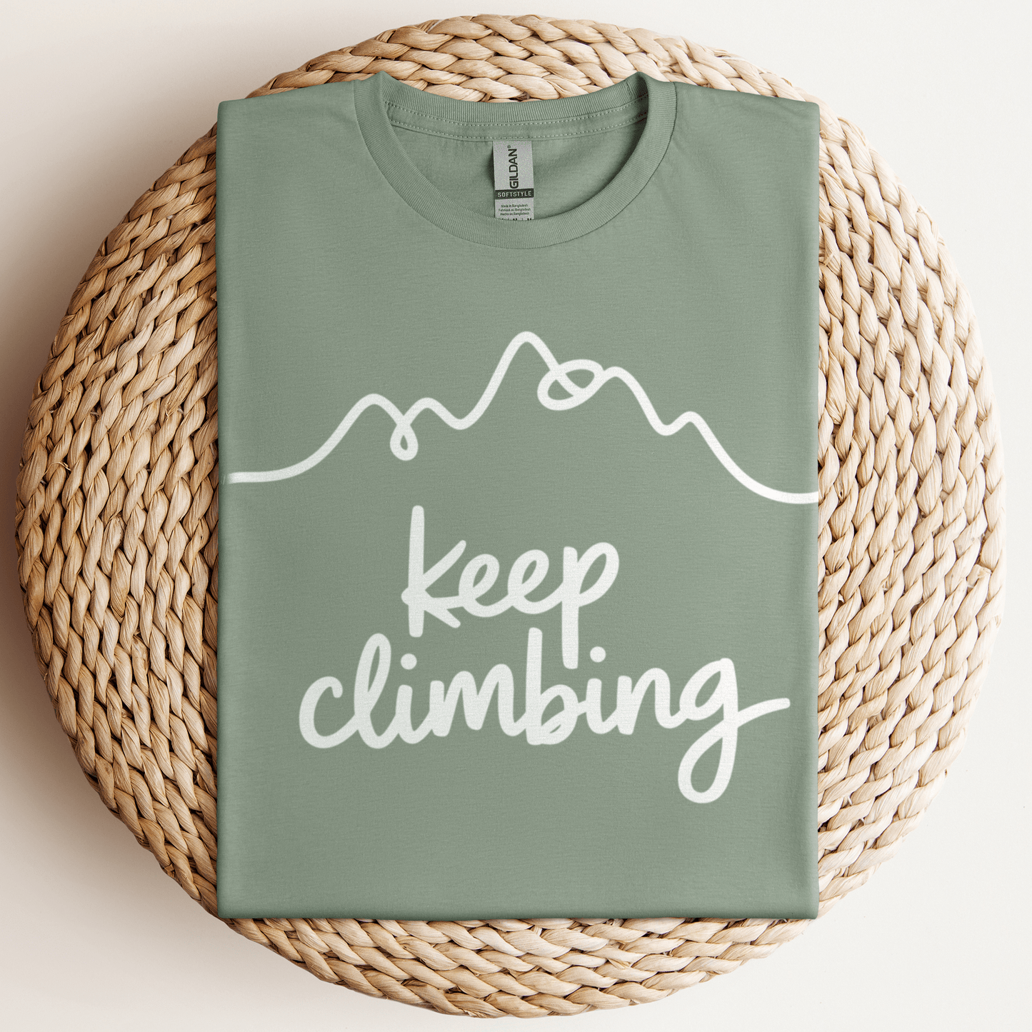 Keep Climbing T-Shirt Sage / S