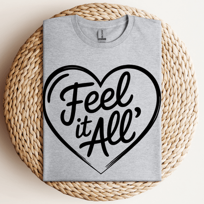 Feel It All' T-Shirt Sport Grey / S