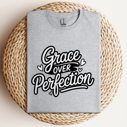 Grace Over Perfection T-Shirt Sport Grey / S
