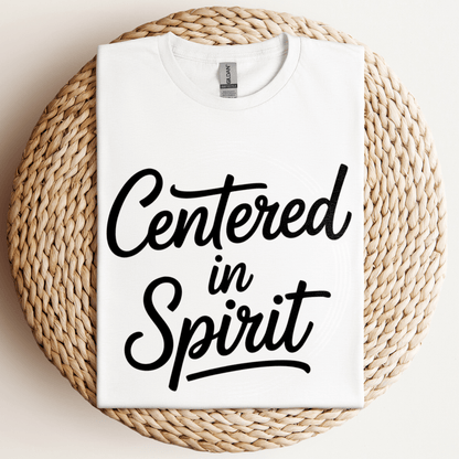 Centered In Spirit T-Shirt White / S
