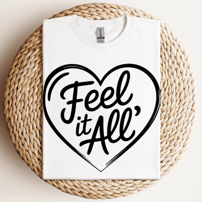 Feel It All' T-Shirt White / S