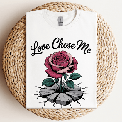 Love Chose Me T-Shirt White / S