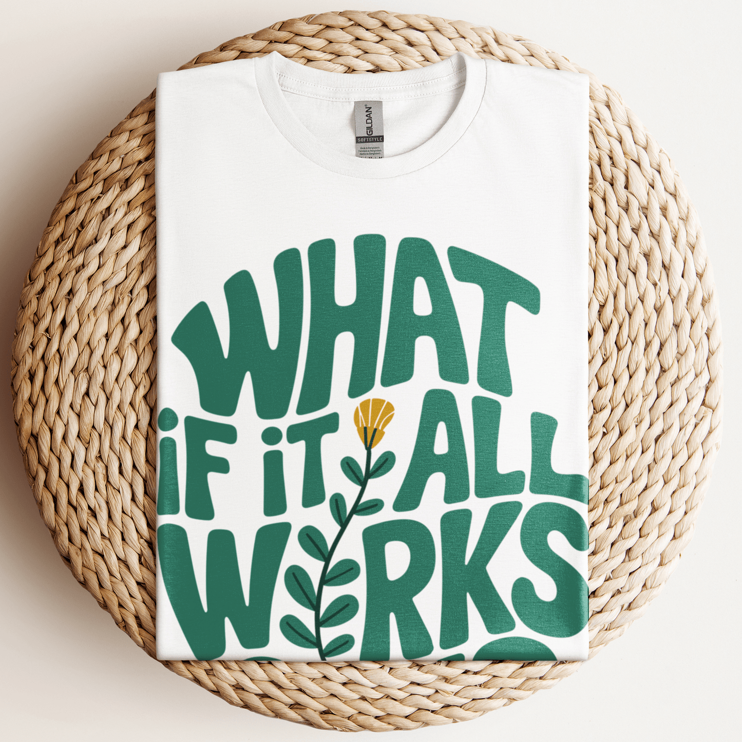 What If It All Works Out T-Shirt White / S